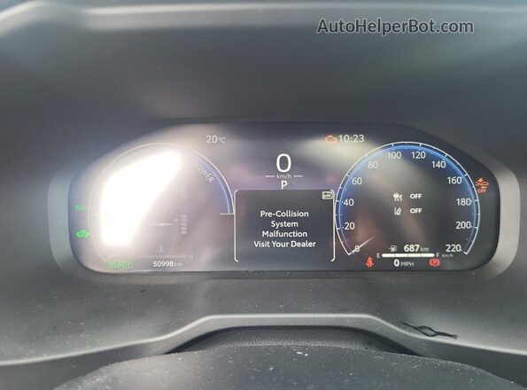 2T35WRFVXPW176393 2023 TOYOTA RAV4 Gray Instrument cluster view
