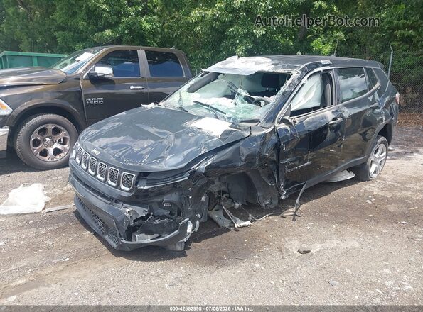 3C4NJDAN8PT515667 2023 JEEP COMPASS Black Առջևի ձախ երեք քառորդ տեսարան