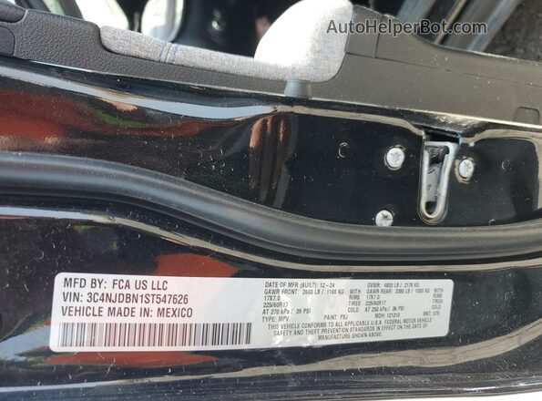 3C4NJDBN1ST547626 2025 JEEP COMPASS Black Vista interior de 360 grados