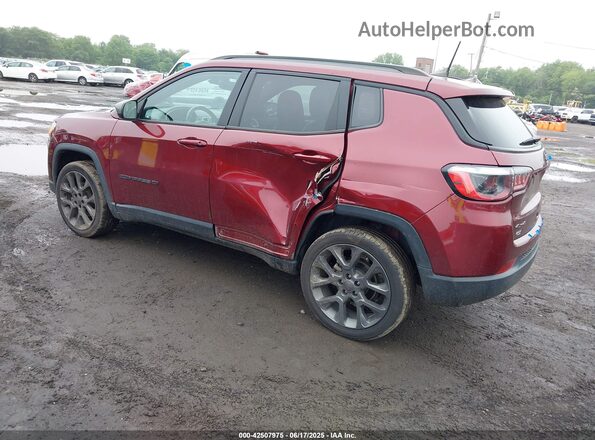 3C4NJDEB2MT589601 2021 JEEP COMPASS Темно-бордовый Задняя левая четверть
