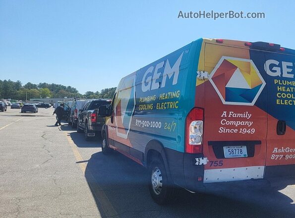 3C6ERVDG8ME504574 2021 RAM PROMASTER 2500  Vista de los asientos traseros