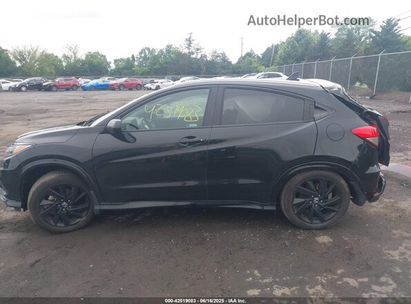3CZRU5H17MM707003 2021 HONDA HR-V Black სალონის 360-გრადუსიანი ხედი