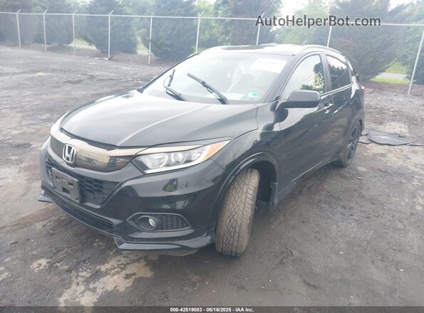 3CZRU5H17MM707003 2021 HONDA HR-V Black წინა მარცხენა ხედი სამი მეოთხედიდან