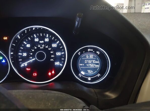 3CZRU6H36KG708534 2019 HONDA HR-V Серебряный Вид задних сидений