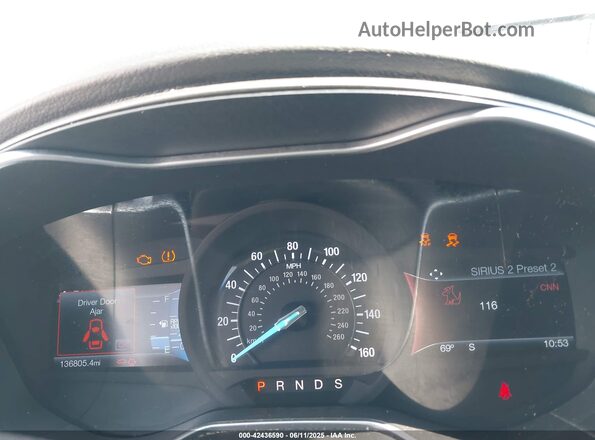 3FA6P0K9XGR135441 2016 FORD FUSION Black უკანა სავარძლების ხედი