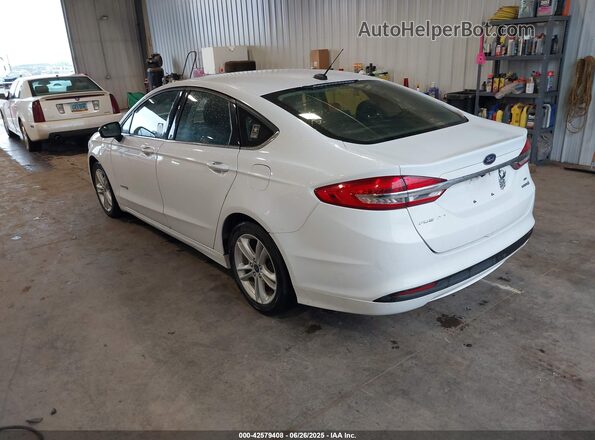 3FA6P0LUXJR141721 2018 FORD FUSION HYBRID White უკანა მარცხენა