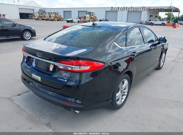 3FA6P0LUXJR286757 2018 FORD FUSION HYBRID Черный Задняя правая четверть