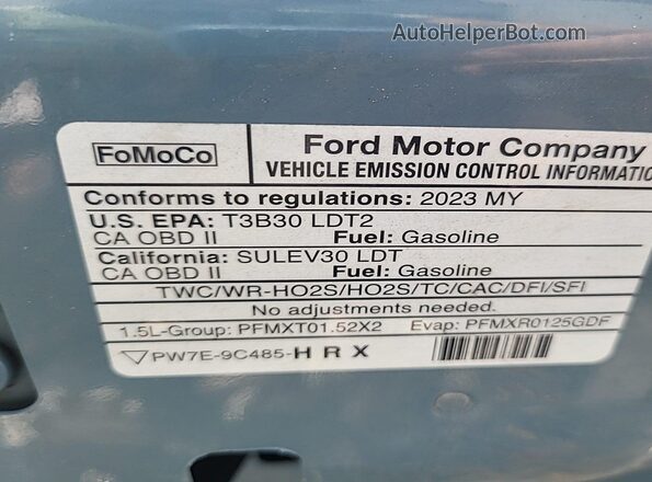 3FMCR9B69PRD75724 2023 FORD BRONCO SPORT  Instrument cluster view