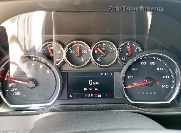 3GCUYEED4KG282144 2019 CHEVROLET SILVERADO Gray Widok zestawu wskaźników