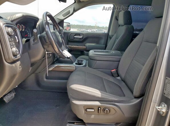 3GCUYEED4KG282144 2019 CHEVROLET SILVERADO Gray Widok wnętrza z przodu