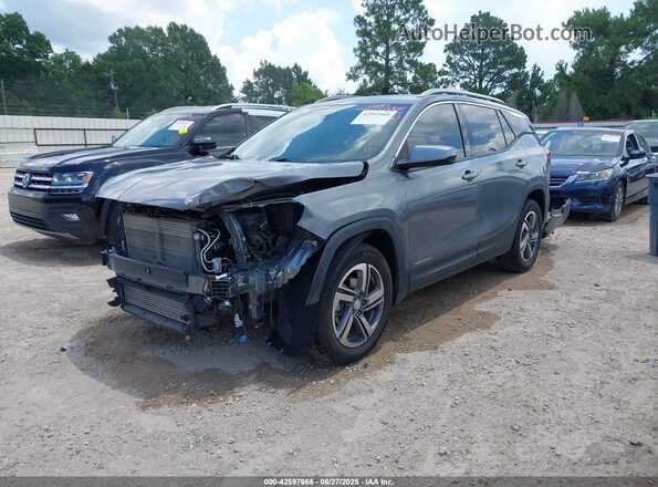 3GKALPEV3ML369862 2021 GMC TERRAIN Gray წინა მარცხენა ხედი სამი მეოთხედიდან