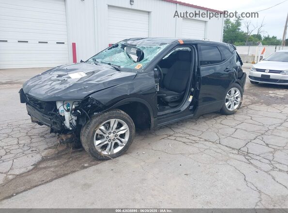 3GNKBCR4XMS544263 2021 CHEVROLET BLAZER Черный Передняя левая четверть
