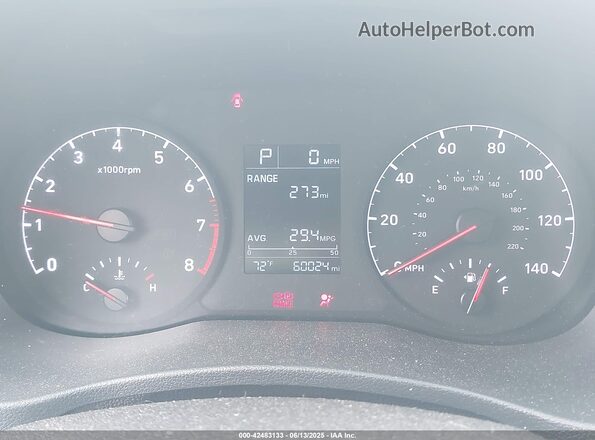 3KPC24A61ME149788 2021 HYUNDAI ACCENT White უკანა სავარძლების ხედი