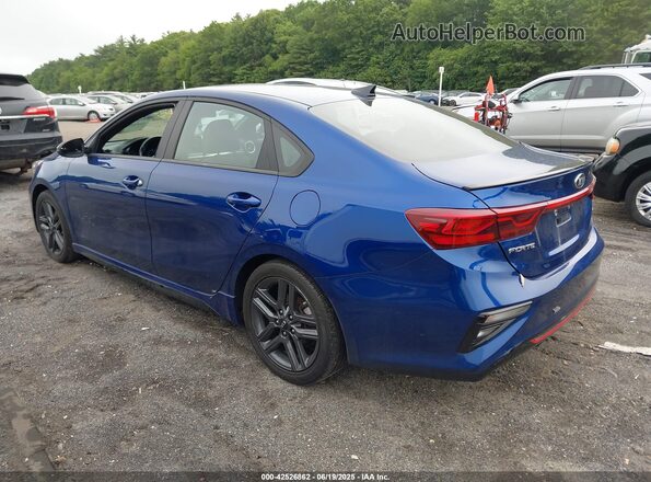 3KPF34AD8ME366182 2021 KIA FORTE Blue Trasero izquierdo