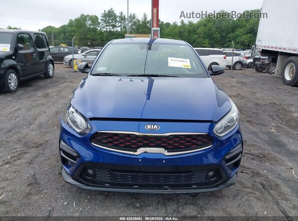 3KPF34AD8ME366182 2021 KIA FORTE Blue Vista del cuadro de instrumentos