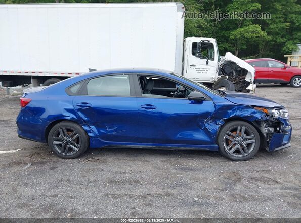 3KPF34AD8ME366182 2021 KIA FORTE Blue Vista interior trasera