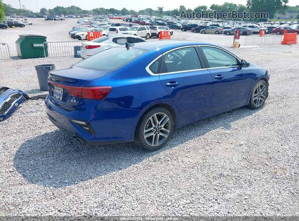 3KPF54AD7ME406018 2021 KIA FORTE Blue Հետևի աջ