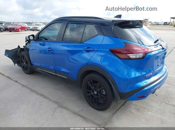 3N1CP5DV9ML477954 2021 NISSAN KICKS Синий Задняя левая четверть