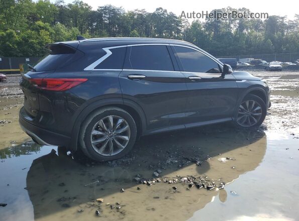 3PCAJ5BB9MF116186 2021 INFINITI QX50 Black Задня права чверть