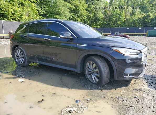 3PCAJ5BB9MF116186 2021 INFINITI QX50 Black Передня права чверть