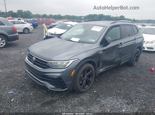3VV8B7AX8PM076348 2023 VOLKSWAGEN TIGUAN Gray Առջևի ձախ երեք քառորդ տեսարան