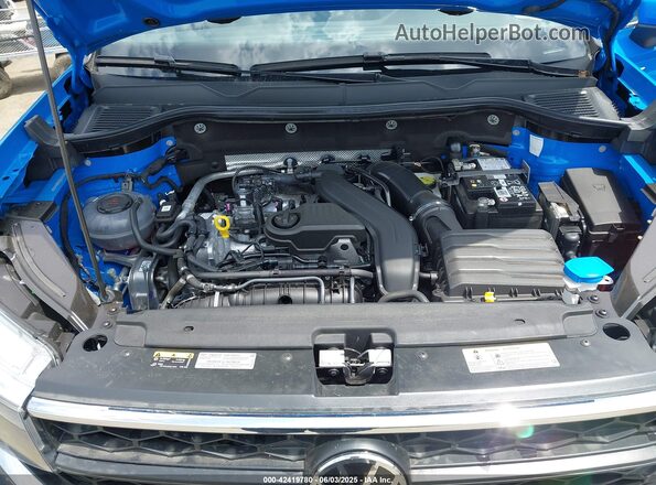 3VVEX7B22RM000201 2024 VOLKSWAGEN TAOS Blue Rear view