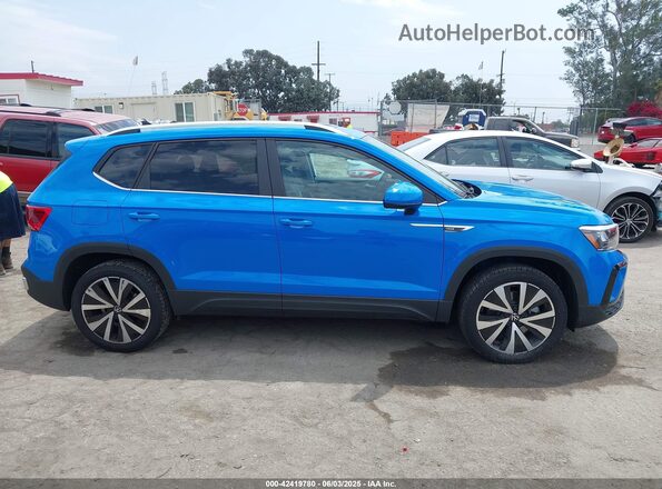3VVEX7B22RM000201 2024 VOLKSWAGEN TAOS Blue Rear interior view