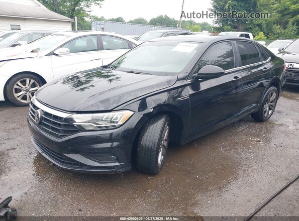 3VWC57BU1MM101331 2021 VOLKSWAGEN JETTA Black წინა მარცხენა ხედი სამი მეოთხედიდან