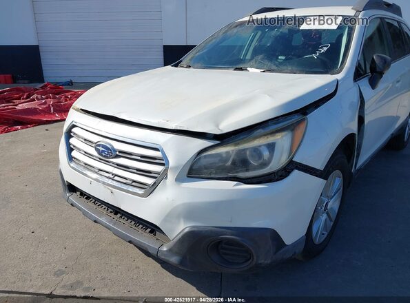4S4BSAAC6H3390397 2017 SUBARU OUTBACK White წინა ხედი