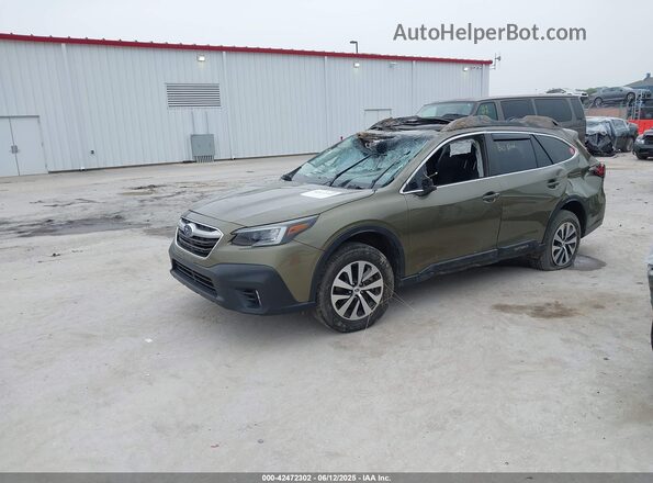 4S4BTAEC3L3258083 2020 SUBARU OUTBACK Green Front left