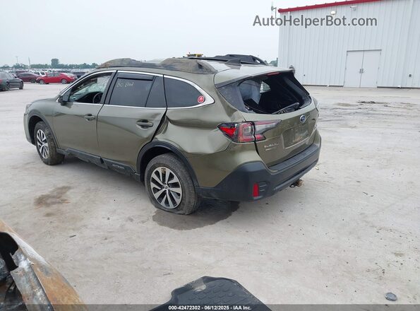 4S4BTAEC3L3258083 2020 SUBARU OUTBACK Green Rear left
