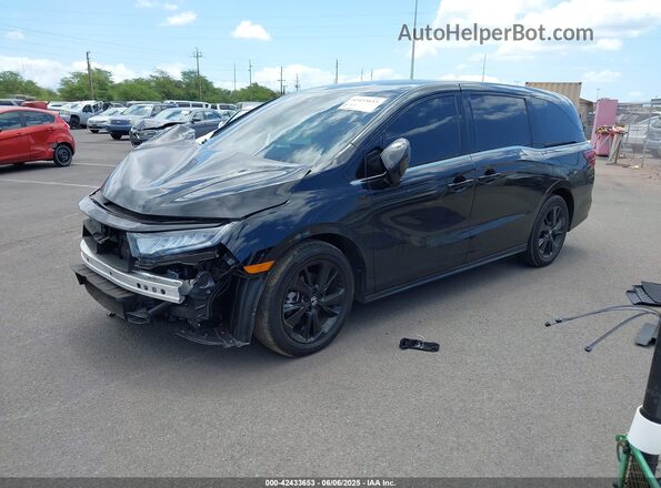 5FNRL6H76RB066375 2024 HONDA ODYSSEY Black Front left