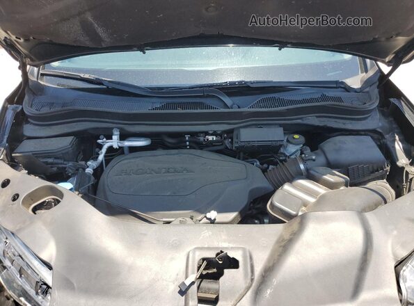 5FNYF5H29MB015754 2021 HONDA PILOT Black Vista del compartimento del motor