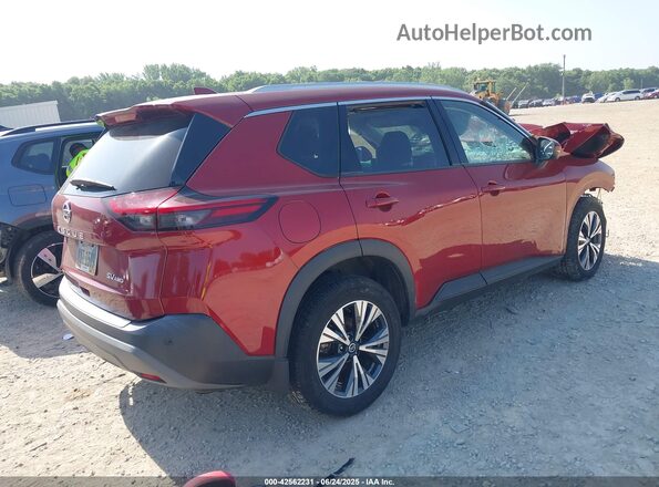 5N1AT3BB9MC775859 2021 NISSAN ROGUE Red Հետևի աջ