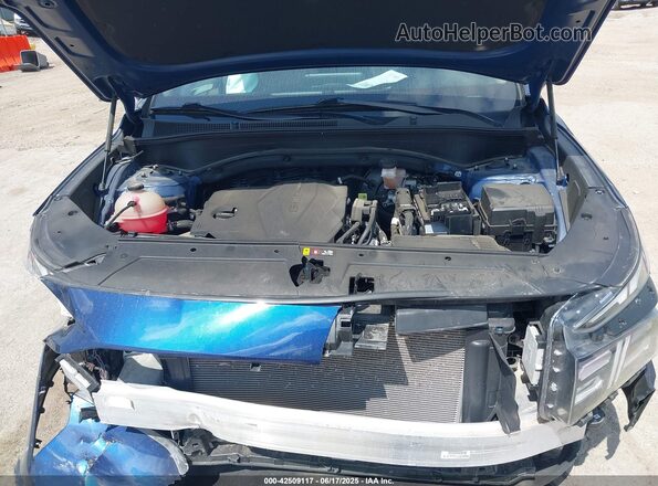 5NMS3DAJ6NH403745 2022 HYUNDAI SANTA FE Blue Widok z tyłu