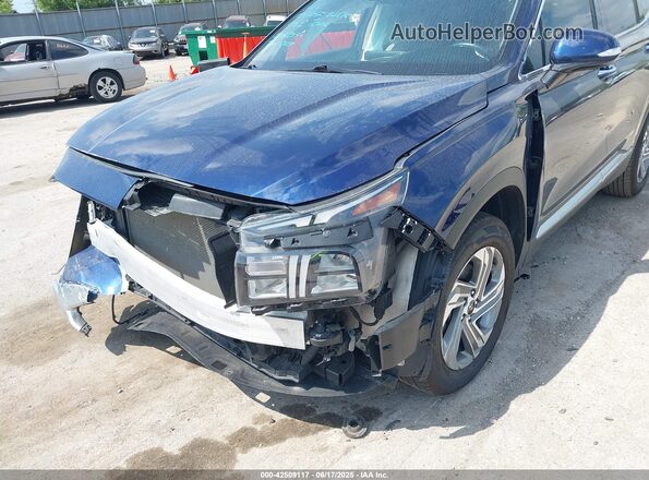 5NMS3DAJ6NH403745 2022 HYUNDAI SANTA FE Blue Widok z przodu