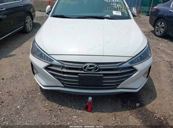 5NPD84LF2KH423606 2019 HYUNDAI ELANTRA White Vista del cuadro de instrumentos