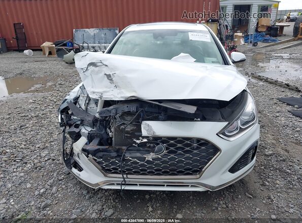 5NPE34AF9KH752647 2019 HYUNDAI SONATA White ხელსაწყოთა პანელის ხედი