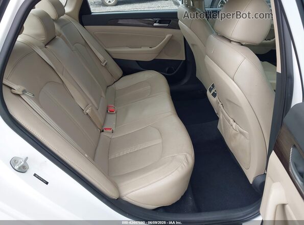 5NPE34AF9KH752647 2019 HYUNDAI SONATA White VIN კოდის სტიკერის ხედი