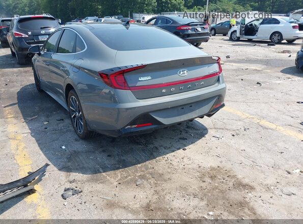 5NPEH4J24MH087786 2021 HYUNDAI SONATA Gray 