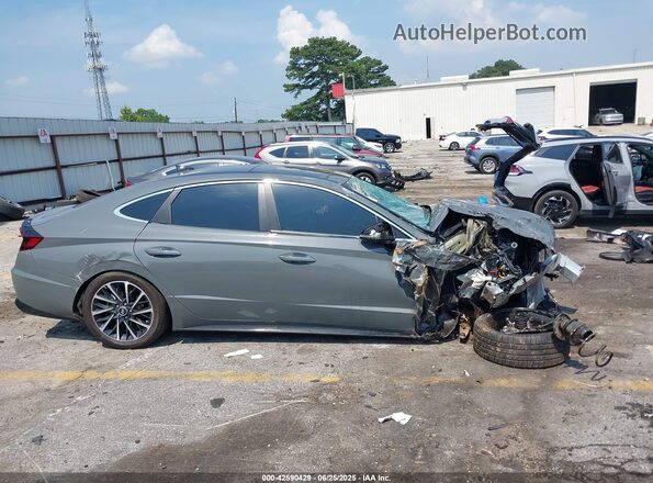 5NPEH4J24MH087786 2021 HYUNDAI SONATA Gray 