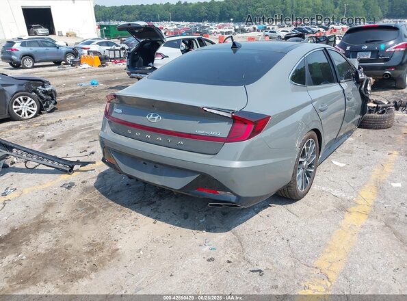 5NPEH4J24MH087786 2021 HYUNDAI SONATA Gray 