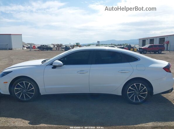 5NPEH4J24MH111973 2021 HYUNDAI SONATA Белый Панорамный вид салона 360°
