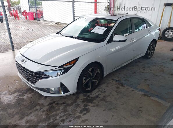 5NPLN4AG6MH015855 2021 HYUNDAI ELANTRA Белый Передняя левая четверть