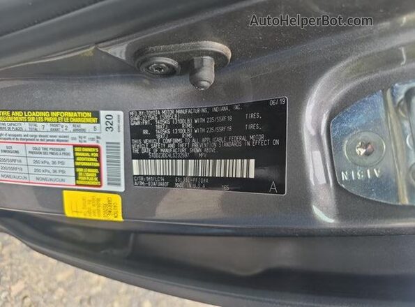 5TDDZ3DC4LS232597 2020 TOYOTA LIMITED  VIN sticker view