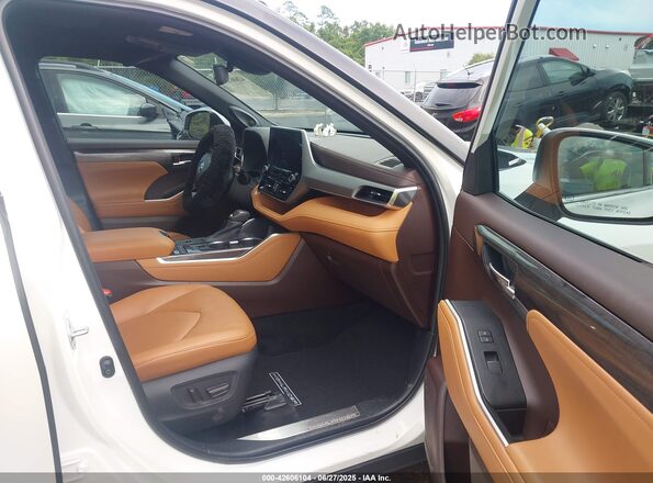5TDFZRAHXMS038802 2021 TOYOTA HIGHLANDER White Widok wnętrza z przodu