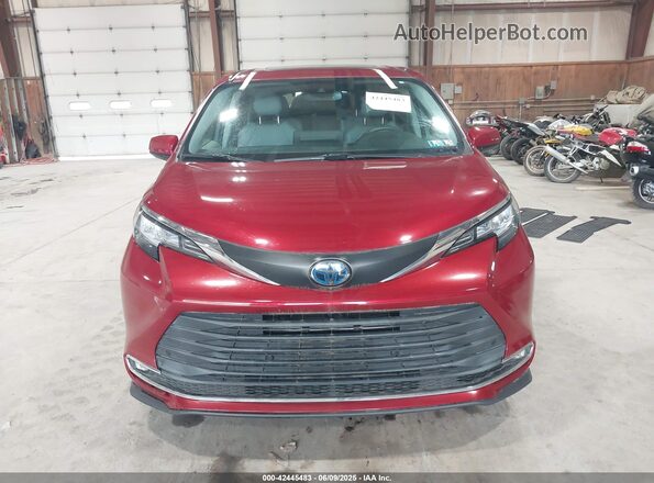 5TDYSKFC5MS011766 2021 TOYOTA LE Burgundy Вид щитка приладів