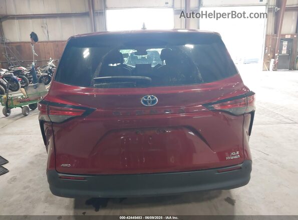 5TDYSKFC5MS011766 2021 TOYOTA LE Burgundy 