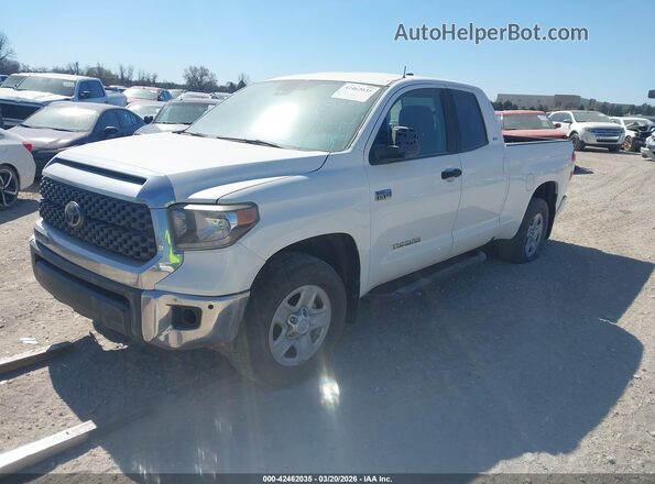 5TFUY5F13MX009747 2021 TOYOTA TUNDRA White Առջևի ձախ երեք քառորդ տեսարան