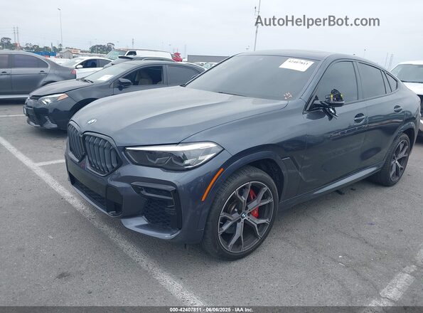 5UXCY6C07N9K65441 2022 BMW X6 Серый Передняя левая четверть